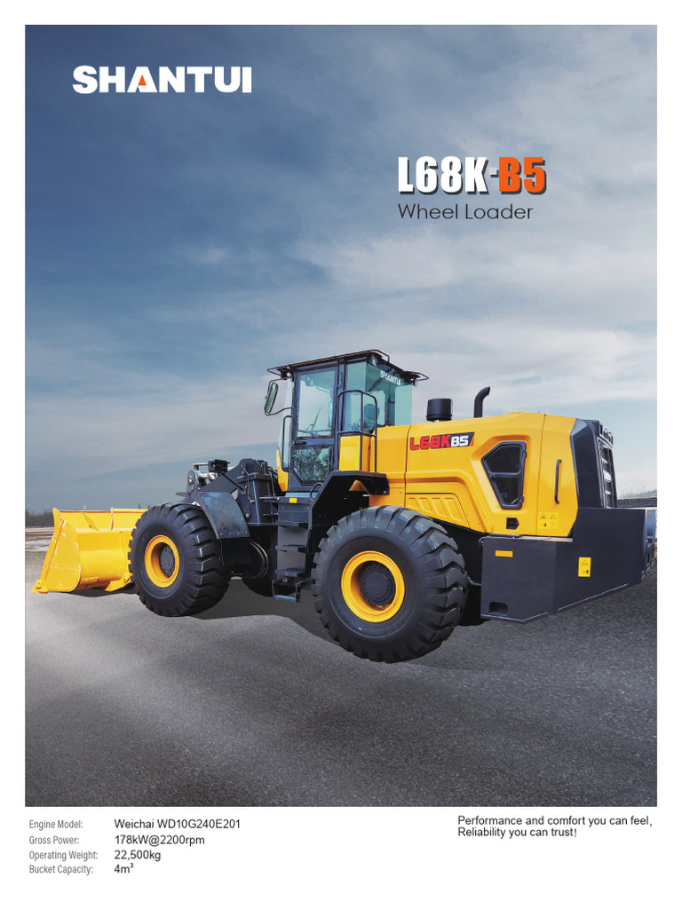 L68K-B5 Wheel Loader Specifications | PDF | Brake | Steering
