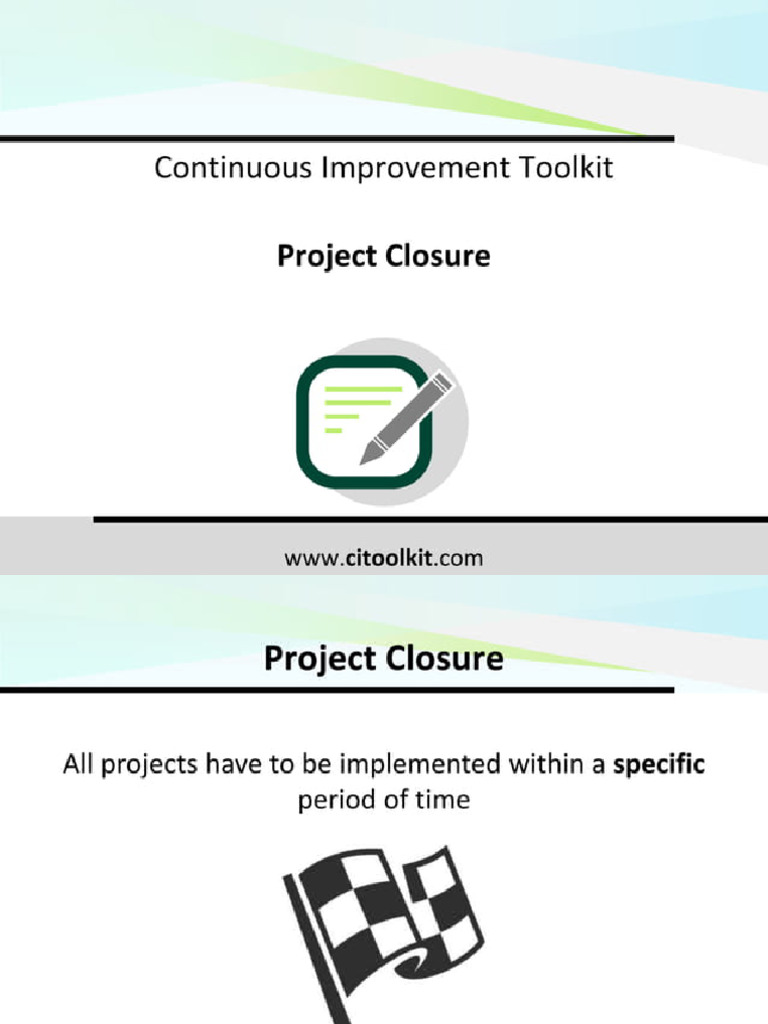Project Closure | PDF