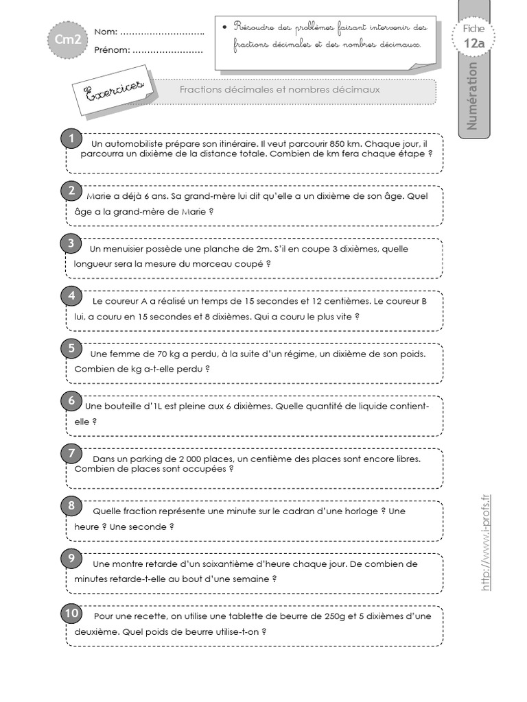 Problèmes de mathématiques CM2 PDF | PDF