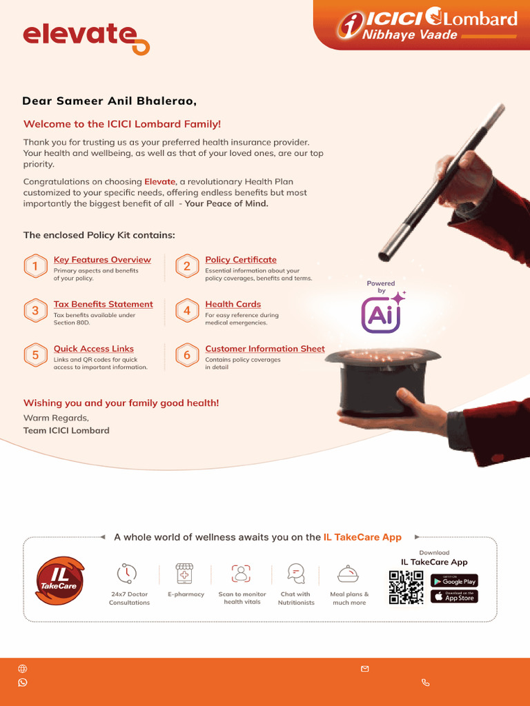 Dear Sameer Anil Bhalerao | PDF | Hospital | Insurance