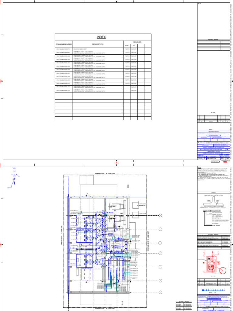 510 P CBL BA 169304_00_Cable Tray Layout_230 KV Substation | PDF ...