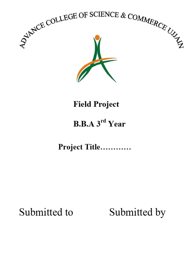 BBA 3rd Year Field Project Report | PDF