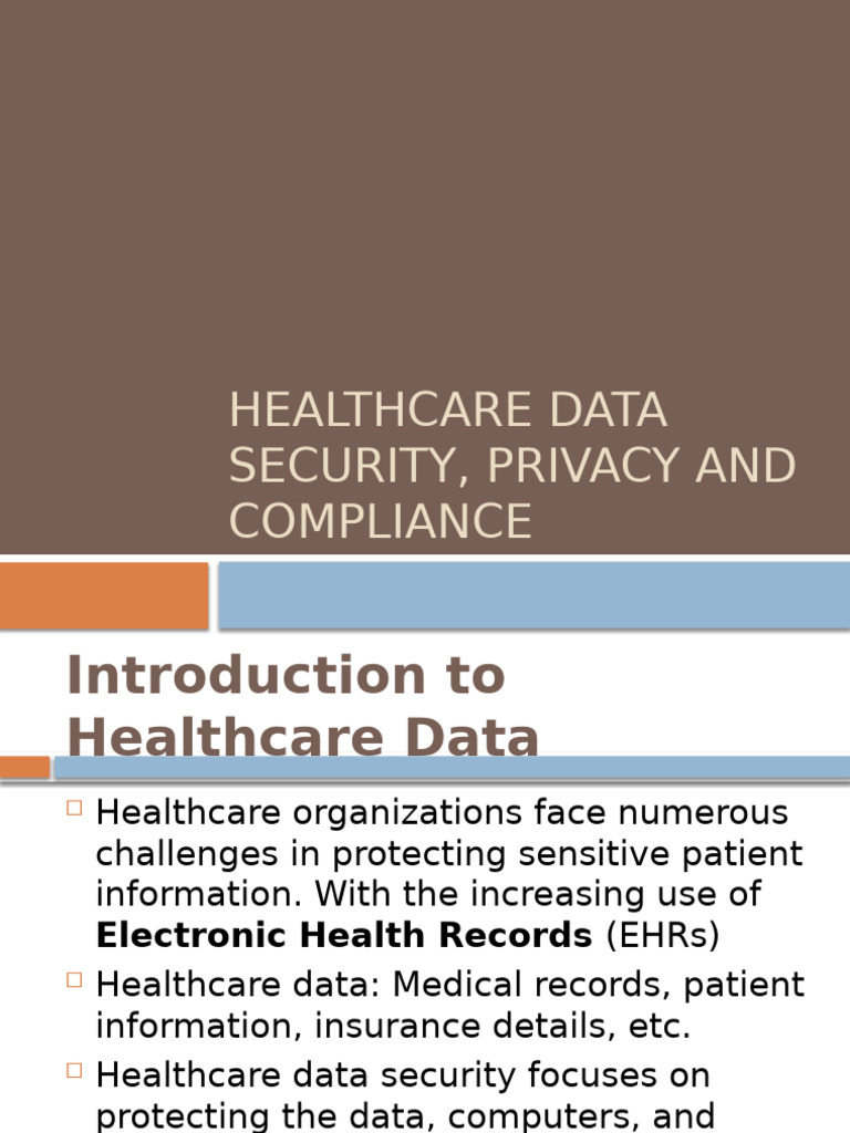 Healthcare Data Security & Compliance Guide | PDF | Security | Computer ...
