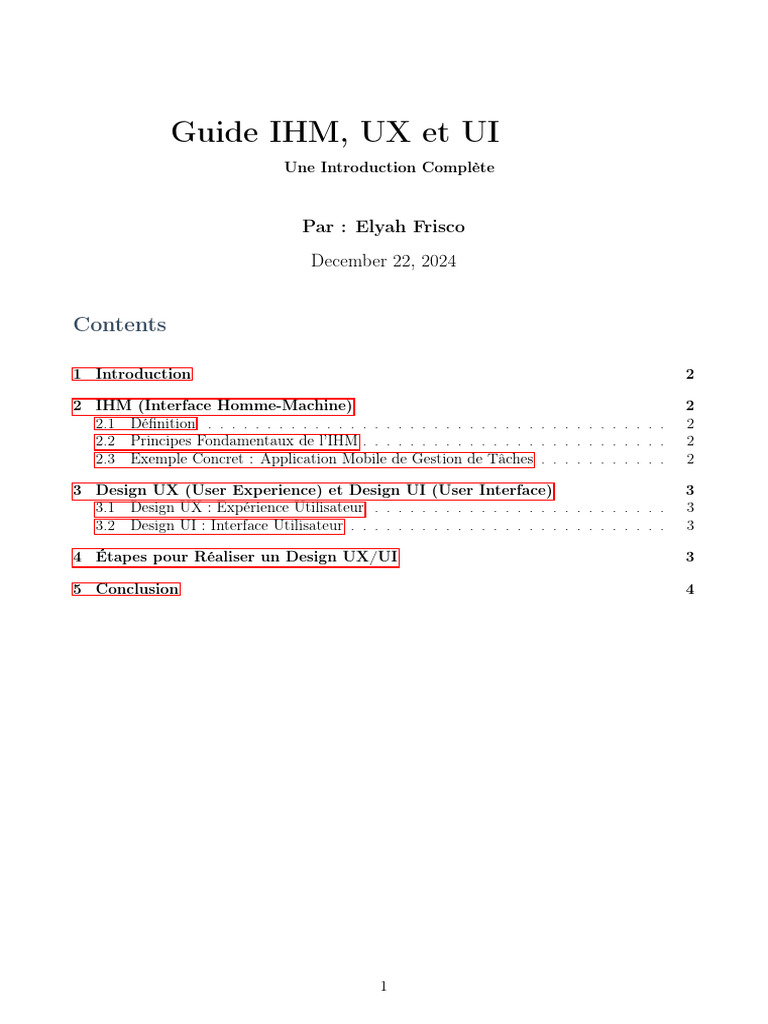 Guide sur IHM, UX et UI | PDF | Expérience utilisateur | Interaction ...