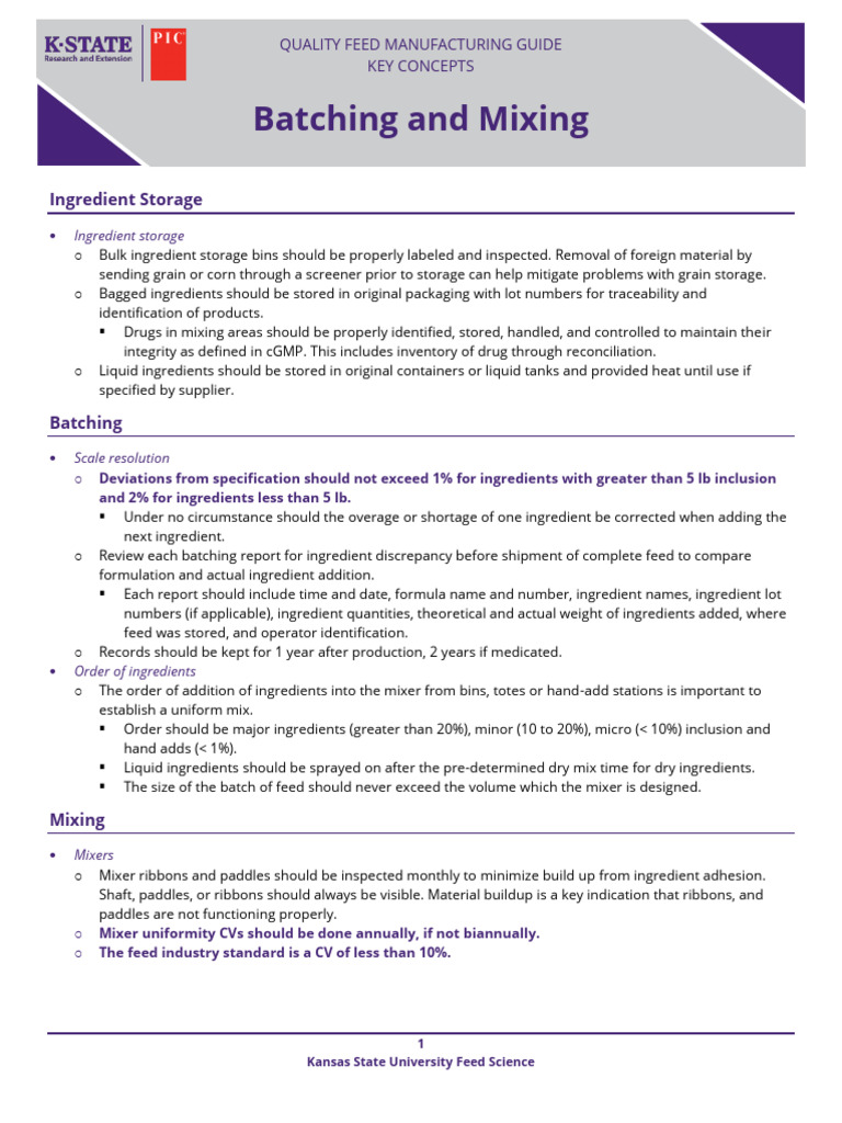 4.3 Batching and Mixing - FORMATTED-1 | PDF