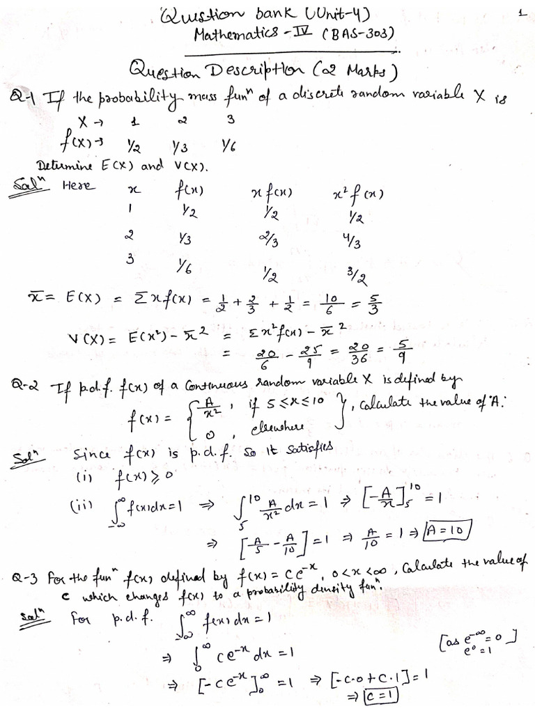 Solution Question Bank (Unit-4) | PDF