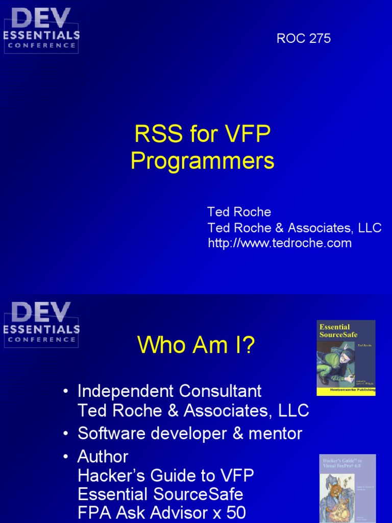 RSS Integration for VFP Developers PDF