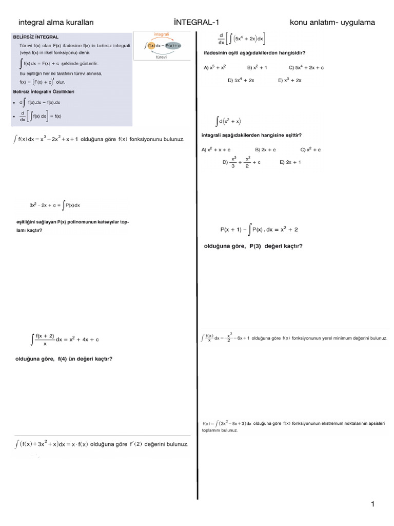 12 A Integral | PDF