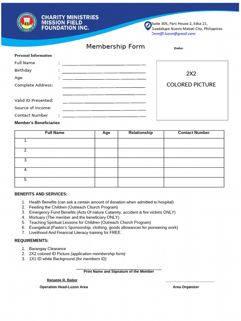 Membership Form | PDF