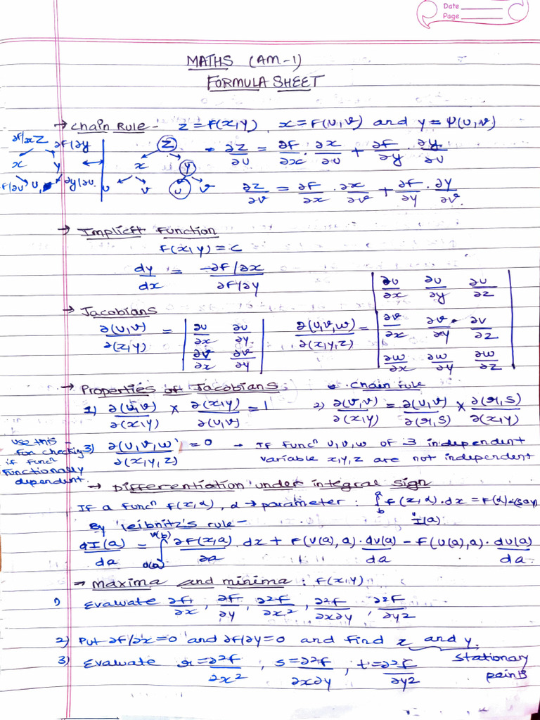 FFT Am1 Formulasheet | PDF