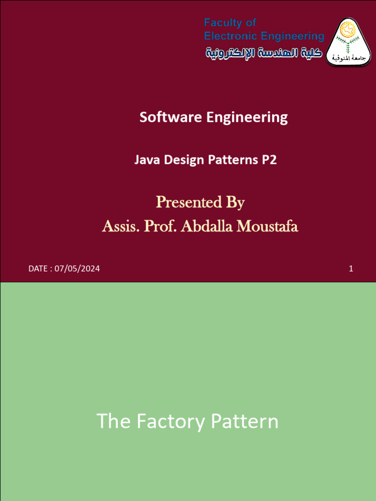 Lec - 8 Java Design Patterns P2 | PDF | Class (Computer Programming ...