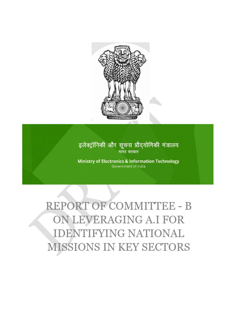 Committes B Report On Key Sector | PDF | Artificial Intelligence ...