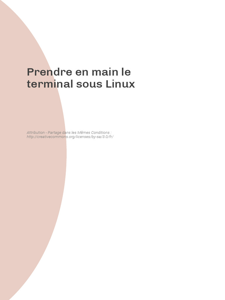 Introduction au terminal sous Linux | PDF | Terminal informatique ...