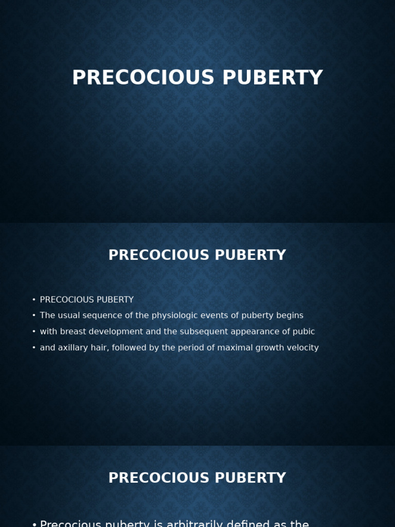 Understanding Precocious Puberty Causes | PDF | Puberty | Ovary