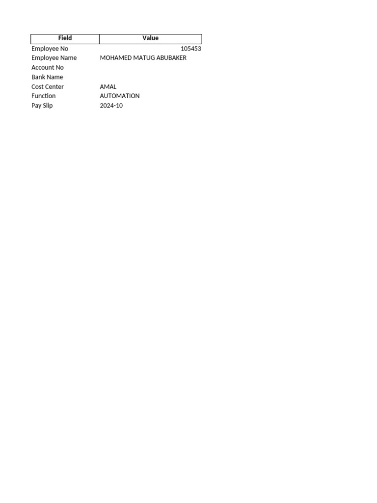 School Payroll Slip for October 2024 | PDF