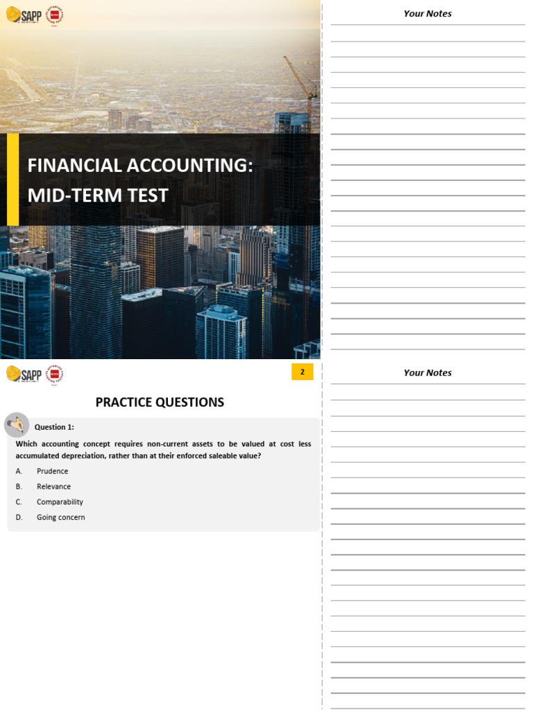 SAPP_ACCA_FA_Slide_Mid-term Test | PDF | Bookkeeping | Accounting