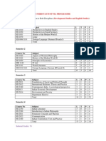 ) Semester 1 Course No Subject L T P C: Curriculum of Ma Programme Development Studies and English Studies