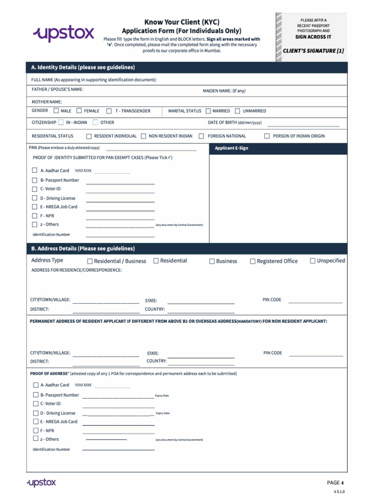 kyc_page | PDF | Identity Document | Government And Personhood