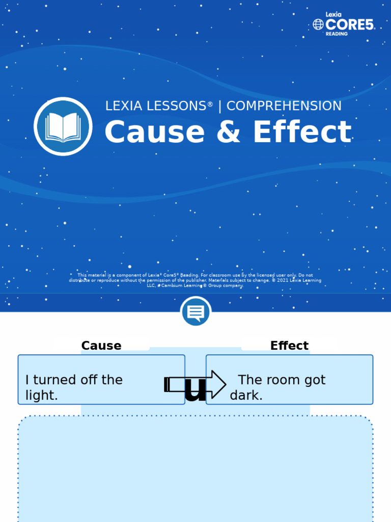 Lexia Lesson_ Cause &amp; Effect | PDF | Software Companies Of The United ...
