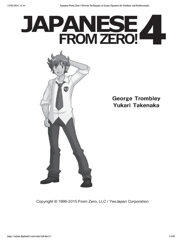 Japanese From Zero 4 Learning Techniques Pdf