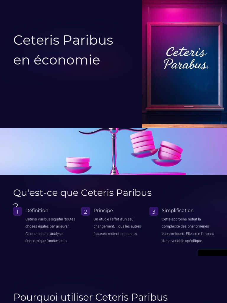 Ceteris Paribus en Économie : Définition et Applications | PDF ...