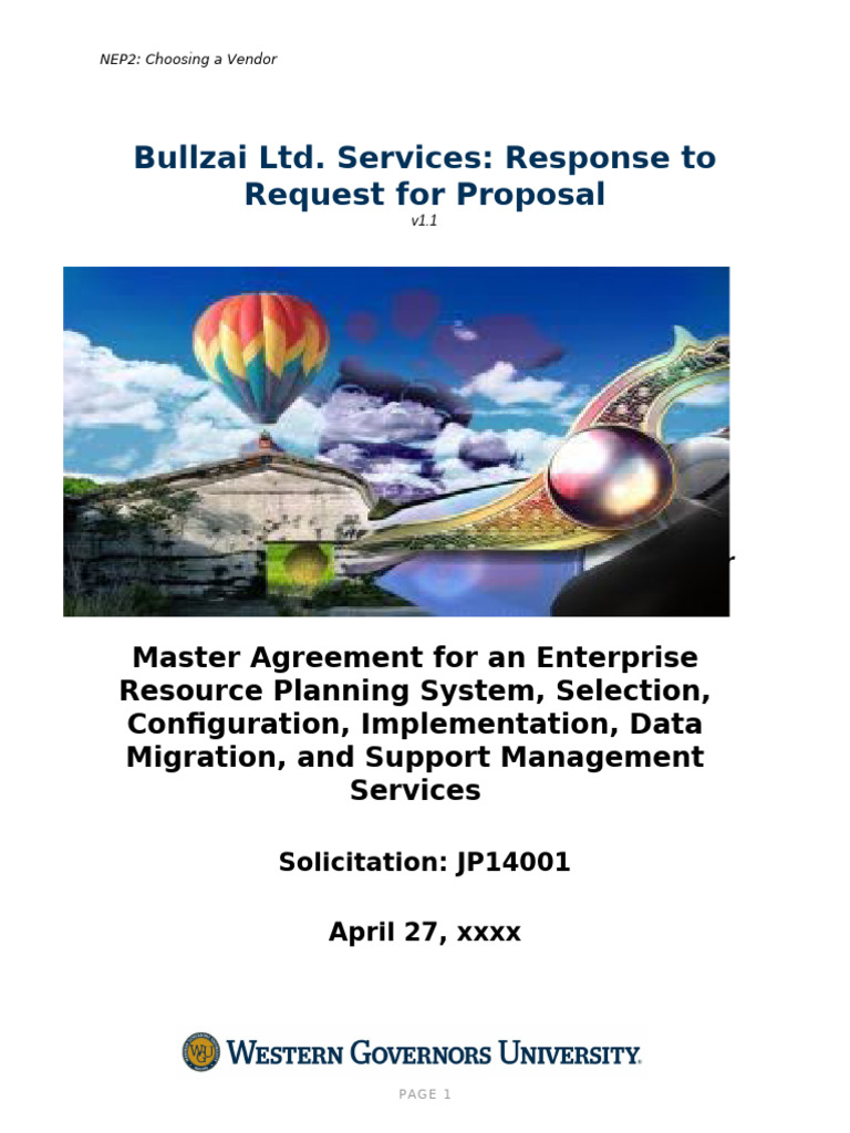 NEP2 - Task1Attach - Bullzai - Response To Request For Proposal | PDF ...