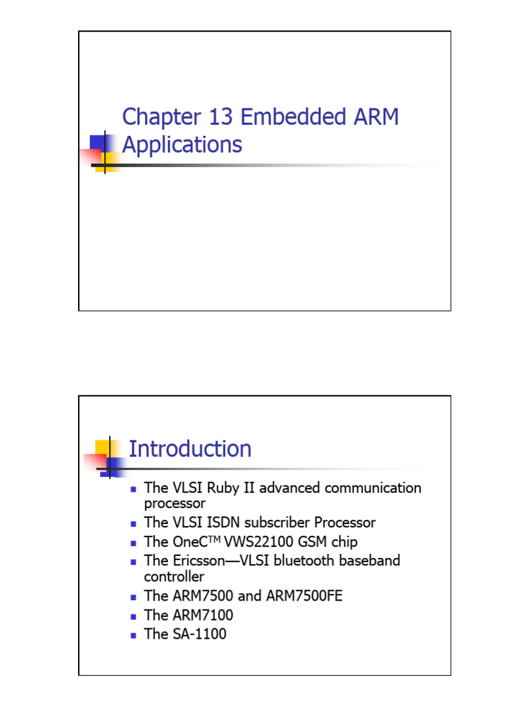 Embedded ARM Applications Overview | PDF | Microcontroller | Bluetooth