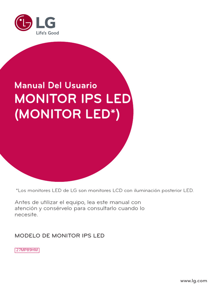 Monitor 27mp89hm Spa | PDF | Hdmi | Informática