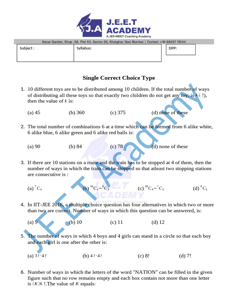 Math Olympiad Practice Quiz | PDF | Mathematics