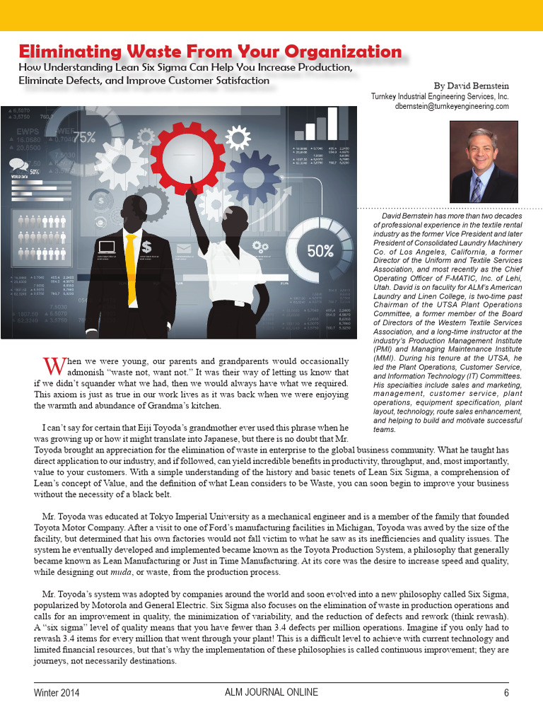 Eliminate Waste - Lean Management - 6 Sigma | PDF | Lean Manufacturing ...