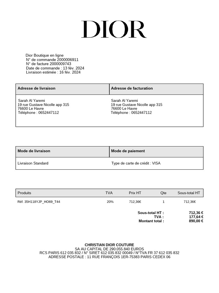 699868325-Facture-dior-b30 | PDF