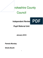 Pembrokeshire County Council: Independent Review Pupil Referral Unit