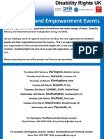 Disability Rights UK Networking and Empowerment Events