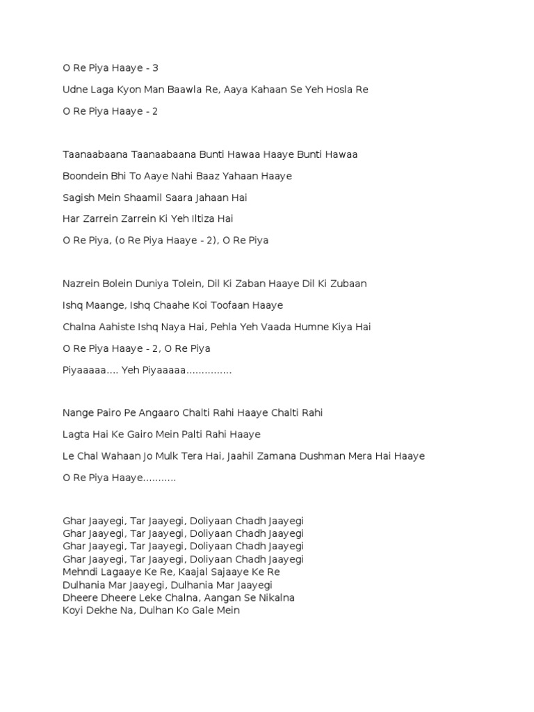 Song Lyrics song lyrics