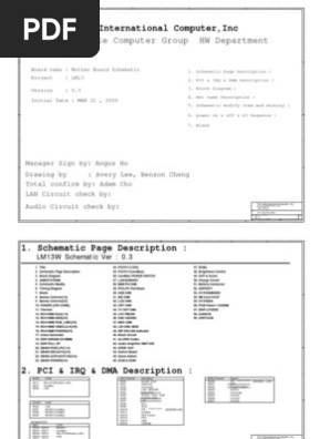 L1310g Schematics Computer Hardware Computer Engineering