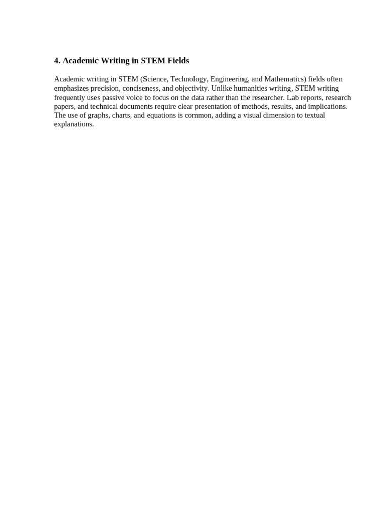 Academic Writing in STEM Fields | PDF