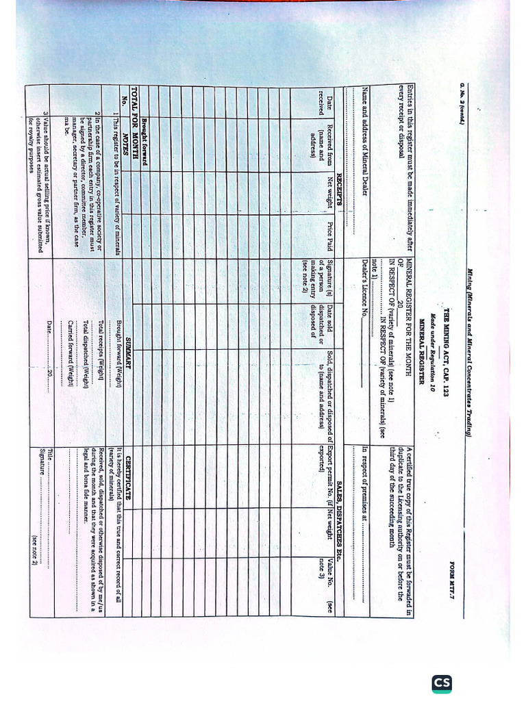 Dealer Return Form | PDF