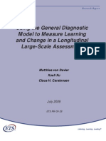 Using The General Diagnostic Model To Measure Learning and Change in A Longitudinal Large-Scale Assessment