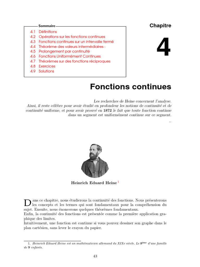 Théorème de Heine et continuité uniforme PDF Fonction monotone — free download