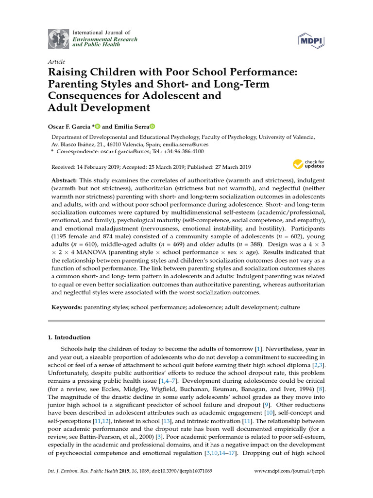 Parenting Styles and Child Development Outcomes | PDF | Parenting ...