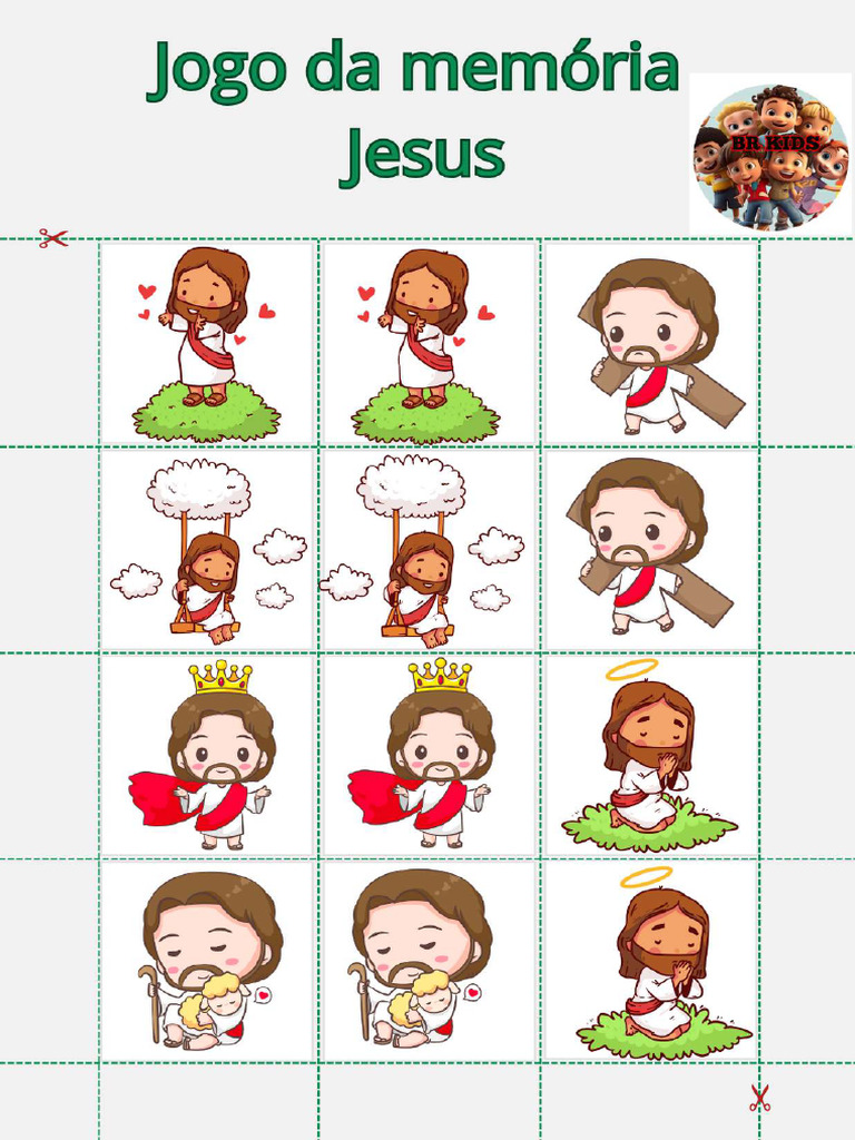 Jogo Da Memória Jesus | PDF