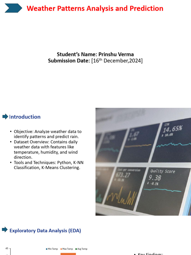 Weather Patterns Analysis and Prediction:: Prinshu Verma Submission ...