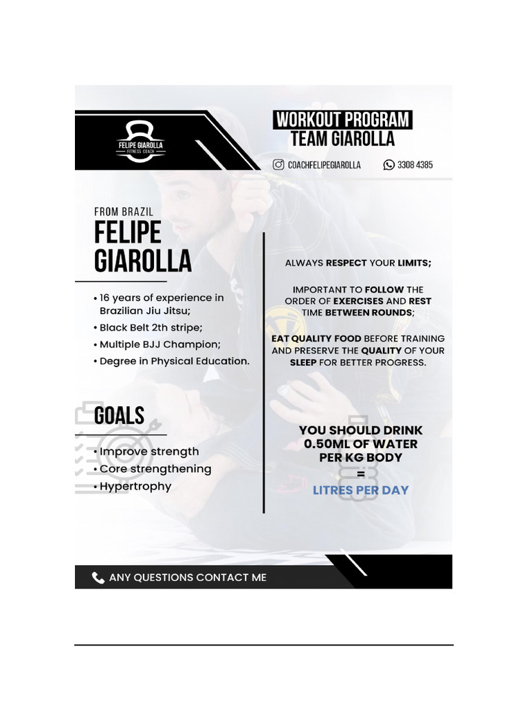 Weekly Gym Workout Routine | PDF