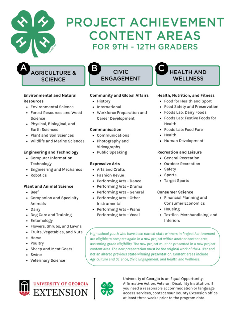 4-H Project Achievement Overview | PDF | Foods | Agriculture