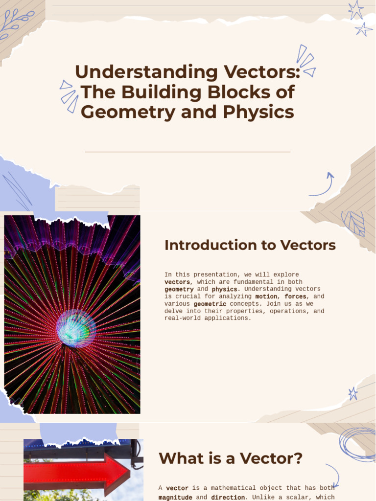 Slidesgo Understanding Vectors The Building Blocks of Geometry and ...