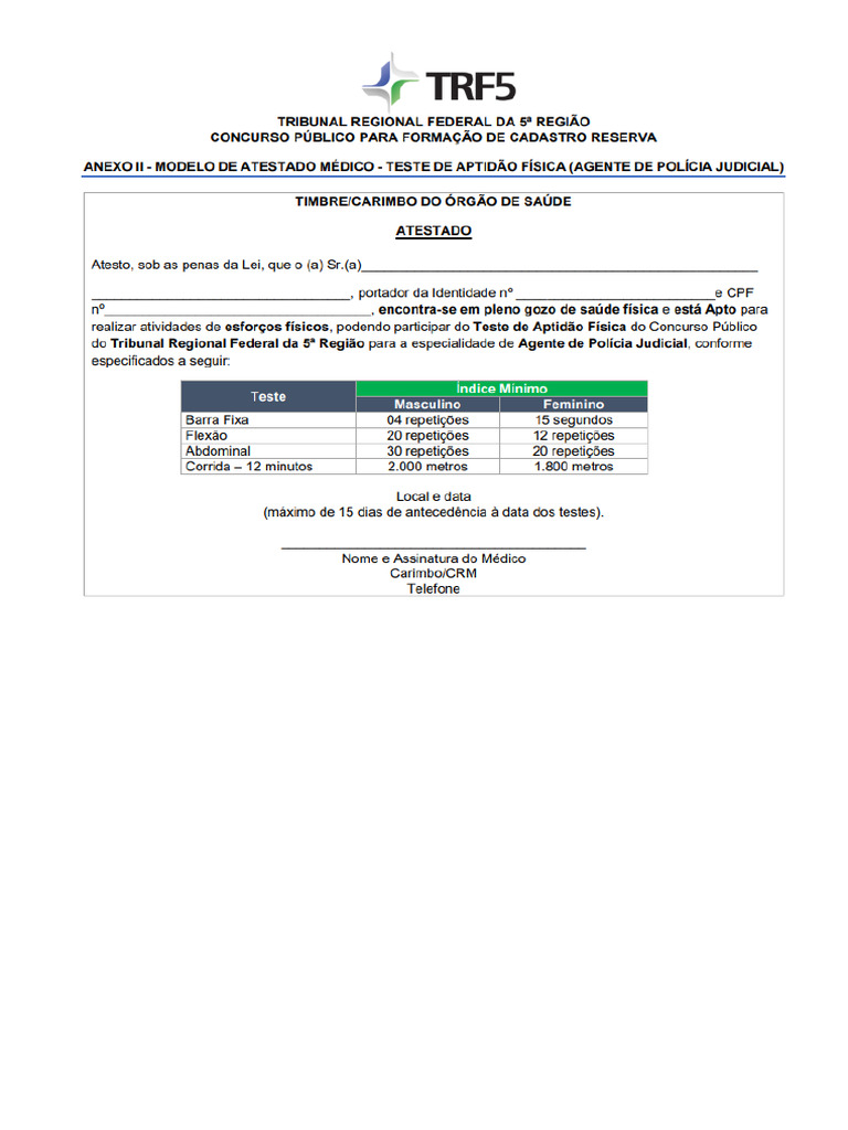 TRF5 Taf | PDF