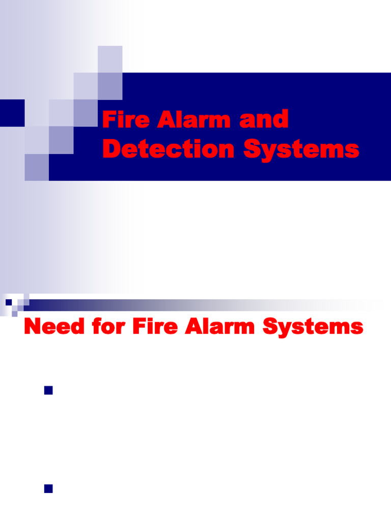 Fire Detection and Alarm Systems | PDF | Security Alarm