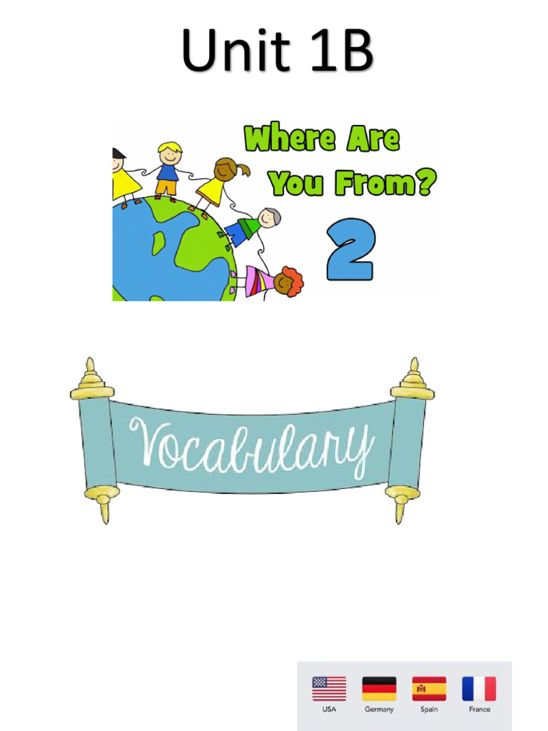 Unit 1B | PDF | Vocabulary | Linguistic Morphology