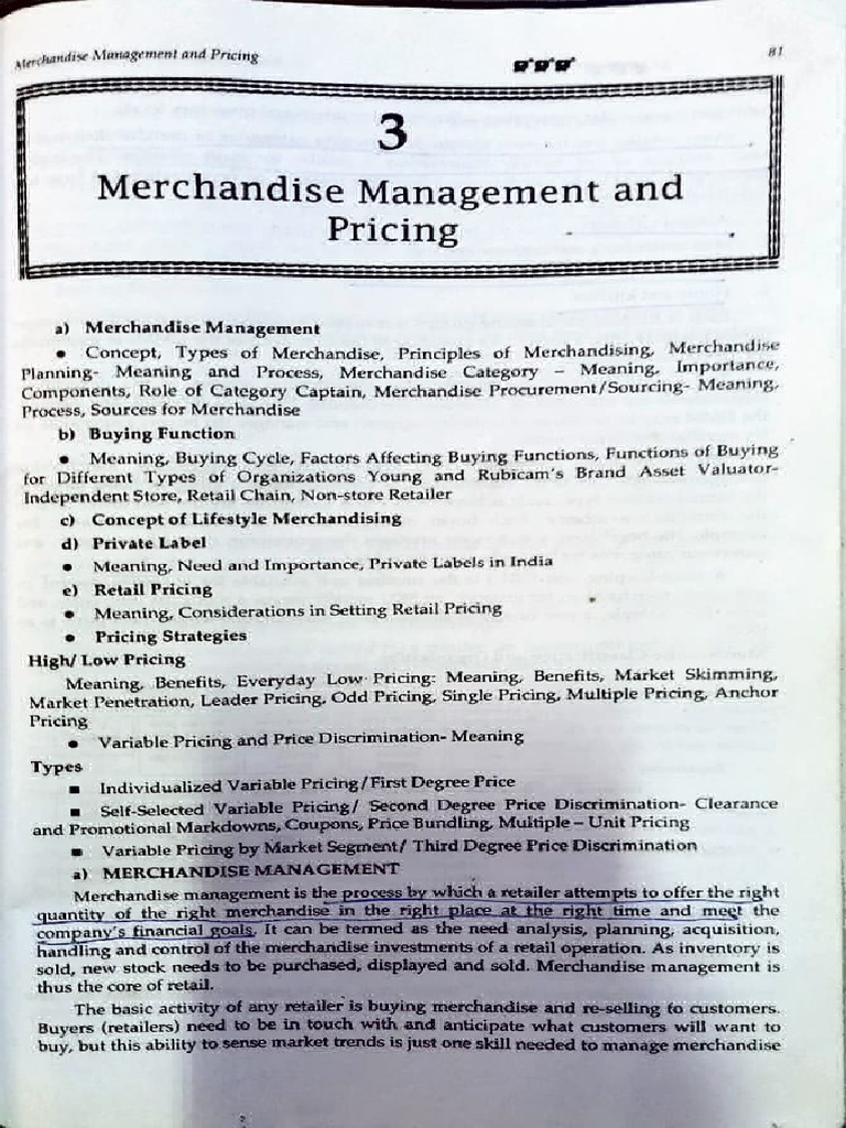 Retail Management -Chpt-3 | PDF
