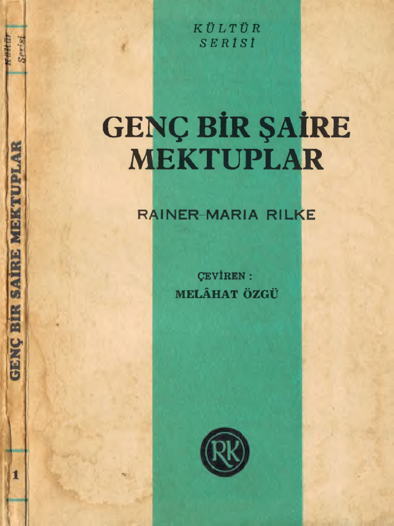 Rainer Maria Rilke Gen Bir aire Mektuplar Remzi Kitabevi 1963 